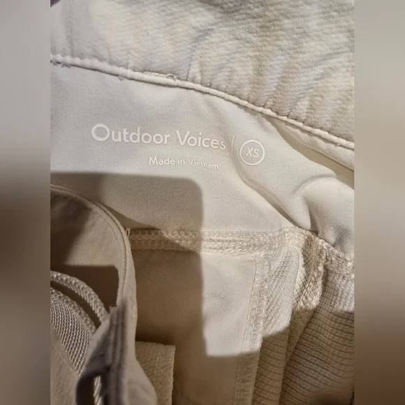 Outdoor Voices RecTrek Cargo Pants Milk Stone XS - Picture 6 of 9